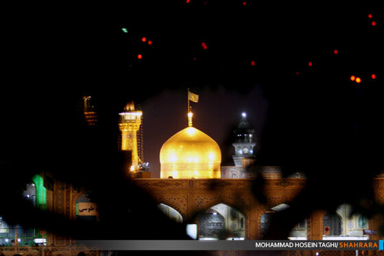 مشهد امام رضا در آستانه میلاد قائم آل محمد