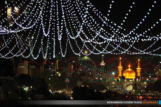 مشهد امام رضا در آستانه میلاد قائم آل محمد
