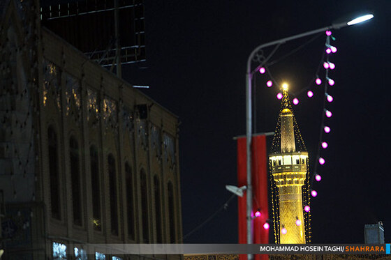 مشهد امام رضا در آستانه میلاد قائم آل محمد