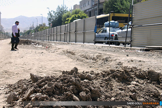 قفل بی‌آر تی بر دروازه های خیابان تهران! 