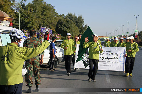استقبال از دوندگان جاده ولایت