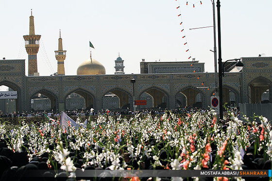 گلباران حرم مطهر رضوی