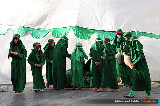 تعزیه ظهر عاشورا در چهارراه لشکر