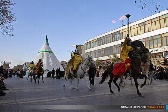 تعزیه ظهر عاشورا در چهارراه لشکر