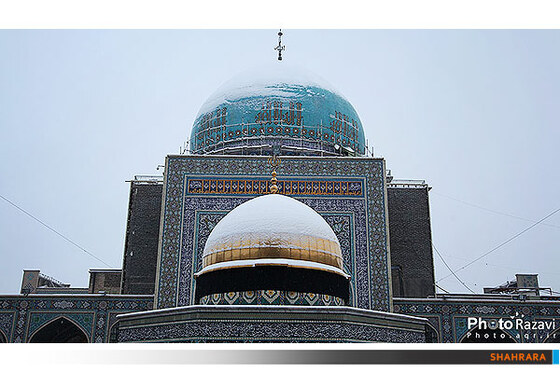 بارش اولین برف پاییزی در مشهد
