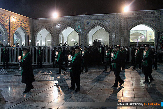 مراسم شام غریبان در حرم مطهر امام رضا(ع)