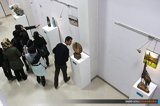 نمایش منتخبی از آثار دوسالانه مجسمه های شهری ایران در مشهد