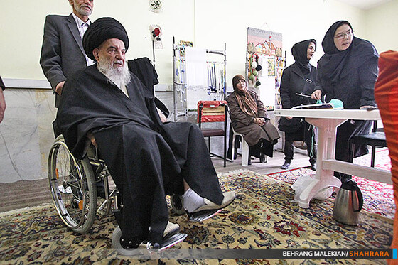 بازدیدآیت الله زنجانی از مرکز توان یابان 