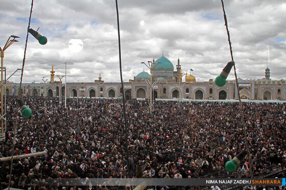 تحویل سال نو در حرم رضوی