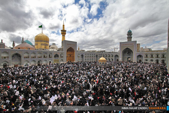 تحویل سال نو در حرم رضوی