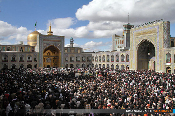 تحویل سال نو در حرم رضوی