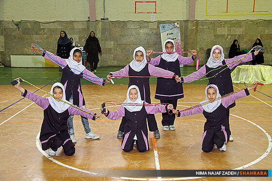 زورآزمایی بانوان محله منطقه9