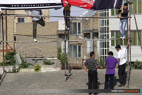 در حاشیه مسابقات کشتی چوخه توس