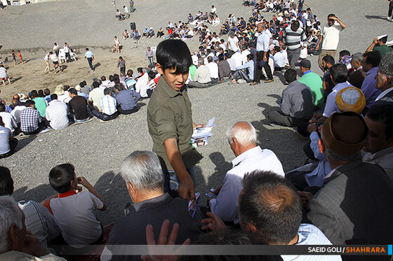 در حاشیه مسابقات کشتی چوخه توس