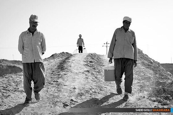 کارگران کوره آجر پزی