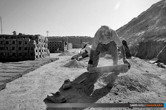 کارگران کوره آجر پزی