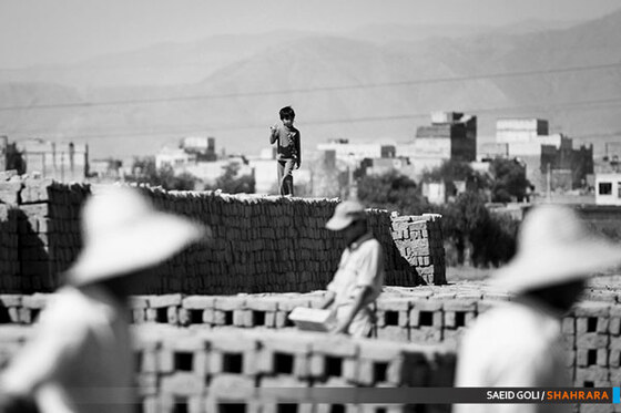 کارگران کوره آجر پزی