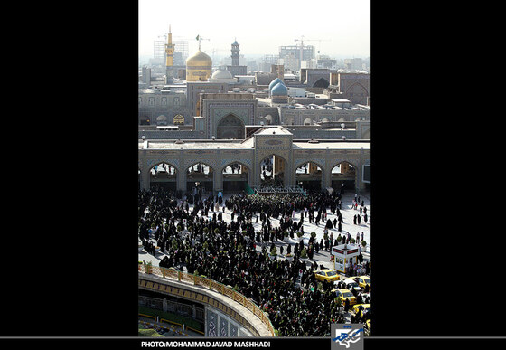 گلباران حرم امام رضا(ع)