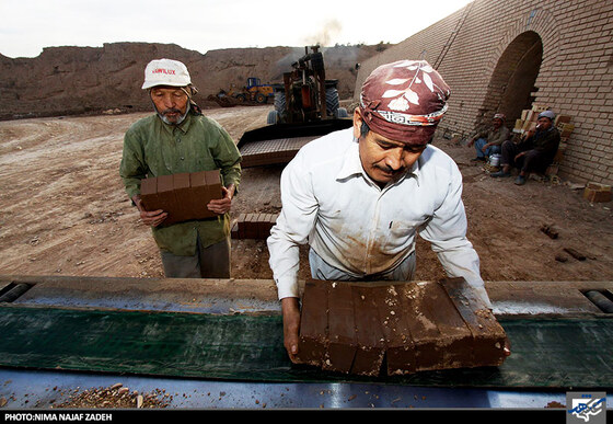کارگران کوره آجرپزی