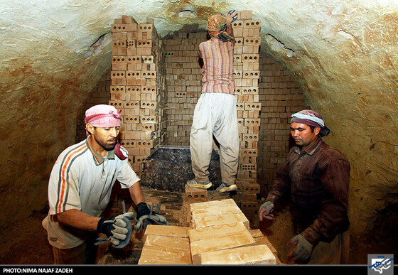 کارگران کوره آجرپزی