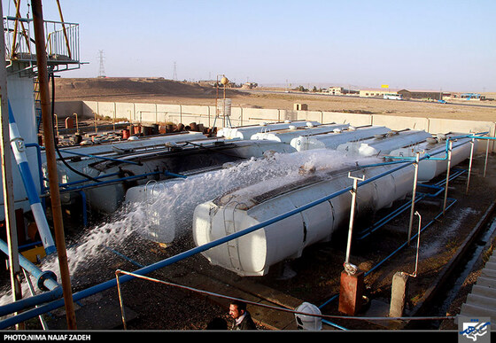 آتش سوزی در کارخانه تولید قیر