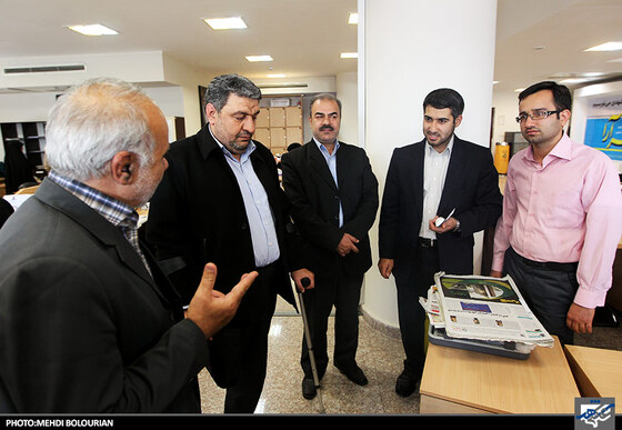 بازدید سردار نجاتی مدیرکل بنیاد حفظ و نشر آثار و ارزش های دفاع مقدس خراسان رضوی از تحریریه شهرآرا