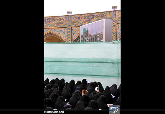 مراسم دعای روز عرفه در جوار حرم رضوی