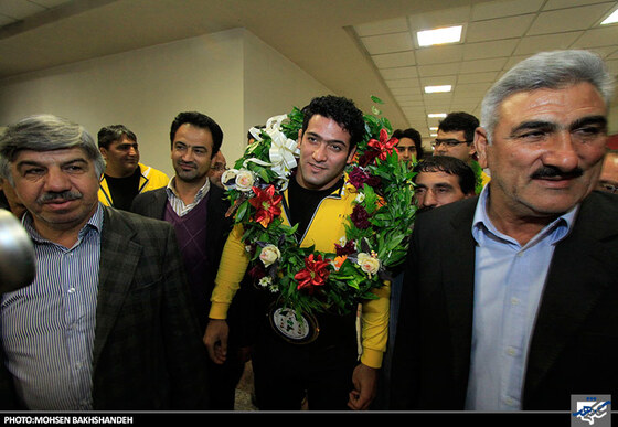 استقبال قهرمان کشتی پهلوانی جهان