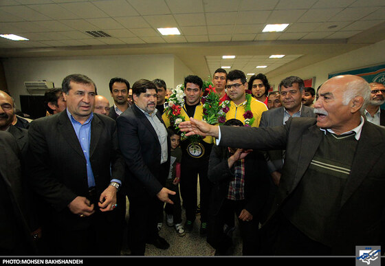 استقبال قهرمان کشتی پهلوانی جهان