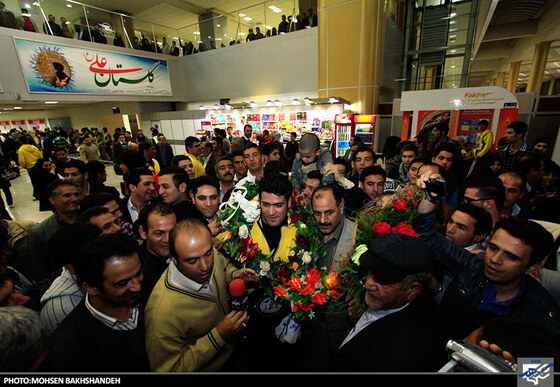 استقبال قهرمان کشتی پهلوانی جهان