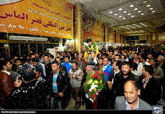 استقبال قهرمان کشتی پهلوانی جهان