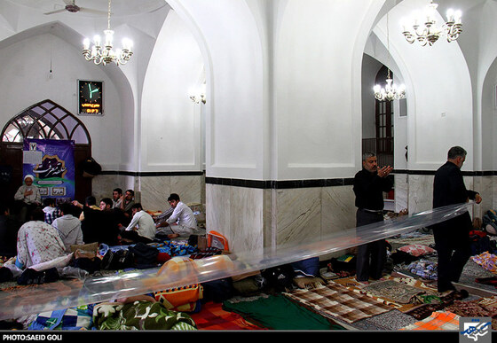 مراسم معنوی اعتکاف در حرم مطهر