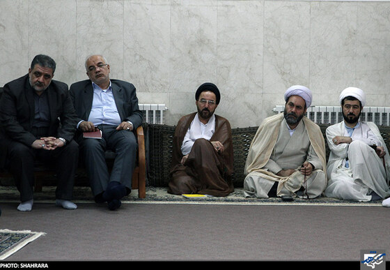 دیدار آیت الله علم الهدی بااعضای ستاد دهه مهدویت