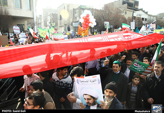 راهپیمایی یوم الله 22 بهمن در مشهد مقدس - 1