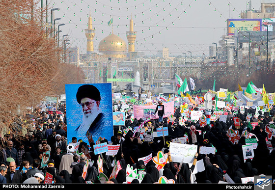 راهپیمایی یوم الله 22 بهمن در مشهد مقدس - 1