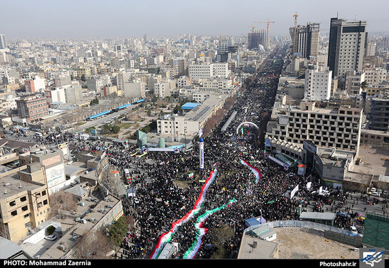 راهپیمایی یوم الله 22 بهمن در مشهد مقدس - 1