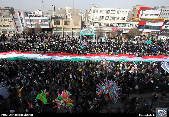 راهپیمایی یوم الله 22 بهمن در مشهد مقدس - 2