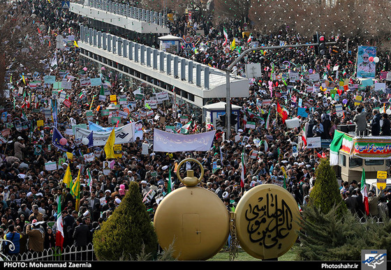 راهپیمایی یوم الله 22 بهمن در مشهد مقدس - 2