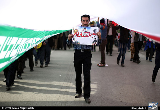  راهپیمایی یوم الله 22 بهمن در مشهد مقدس - 3