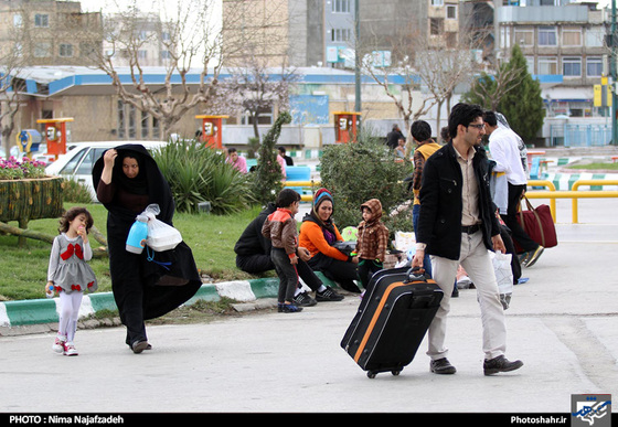 گزارش تصویری : موج بازگشت سفرهای نوروزی از مشهد | عکس : نیما نجف زاده 
