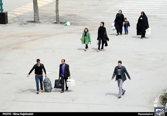 گزارش تصویری : موج بازگشت سفرهای نوروزی از مشهد | عکس : نیما نجف زاده 