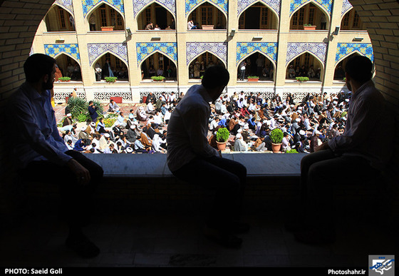 گزارش تصویری | تجمع علما و طلاب حوزه های علمیه مشهد در اعتراض به حکم اعدام شیخ نمر | عکاس : سعید گلی