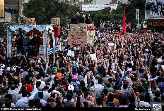 گزارش تصویری |  استقبال از 13 شهید گمنام خط شکن در مشهد | عکس:محمد حسن صلواتی / شهرآرا