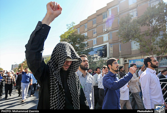 گزارش تصویری | راهپیمایی نمازگزاران مشهدی در محکومیت آل سعود و فاجعه ی خونین منا | عکس: محمد زائرنیا /شهرآرا
