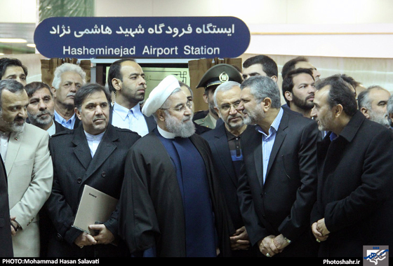 گزارش تصویری | بهره برداری رسمی از توسعه خط یک قطارشهری مشهد با حضور رئیس جمهور | عکس : محمد حسن صلواتی /شهرآرا