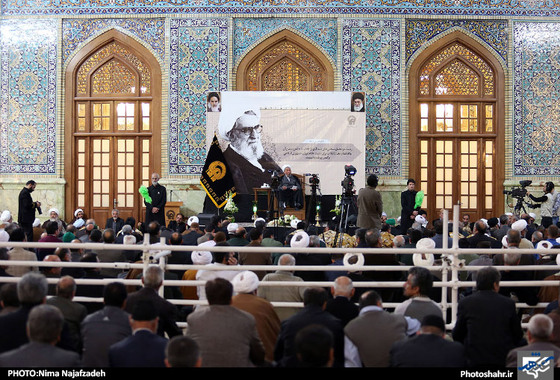 گزارش تصویری | مراسم بزرگداشت آیت‌الله طبسی در حرم رضوی | عکس : نیما نجف زاده /شهرآرا