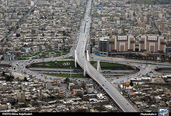 گزارش تصویری | تصاویر هوایی از جاده های نوروزی مشهد | عکس : نیما نجف زاده /شهرآرا