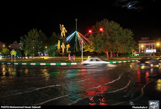 گزارش تصویری | آب گرفتگی خیابان های مشهد بعد از بارش شدید باران | عکس : محمد حسن صلواتی /شهرآرا