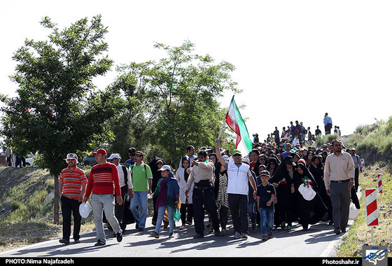 گزارش تصویری همایش کوهپیمایی خانوادگی در کوهستان پارک خورشید عکاس نیما نجف زاده شهرآرا