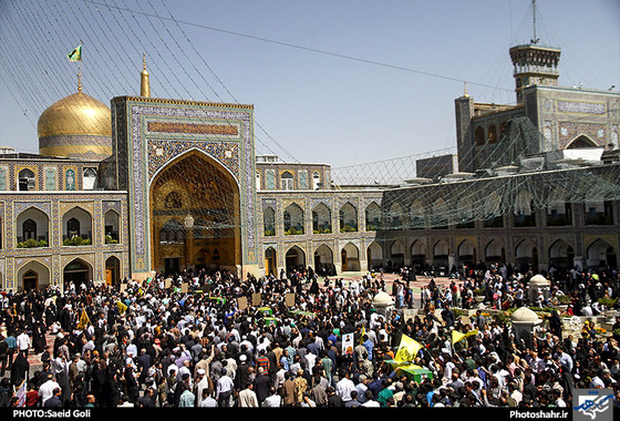 گزارش تصویری | تشییع پیکر مطهر 8 شهید مدافع حرم در مشهد | عکاس : سعید گلی /شهرآرا